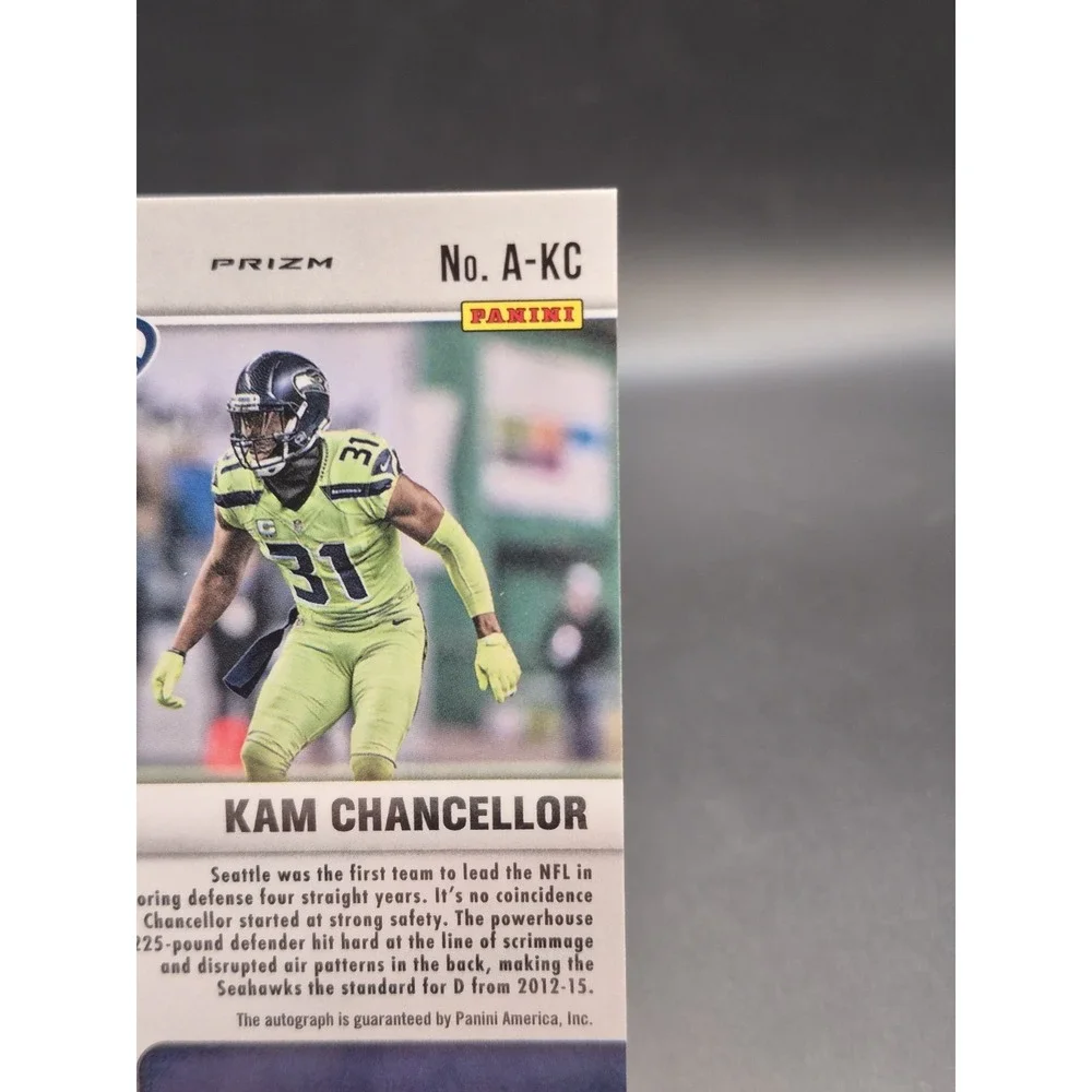 2021 Panini Kam Chancellor #A-KC Autographs Red Yellow Choice Mosaic Prizm SP